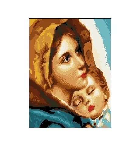 Kanwa 1140 Madonna z ulicy - Roberto Ferruzzi (frag.)