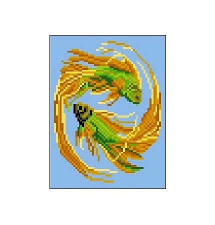 439 Kanwa do haftu - Ryby.jpg