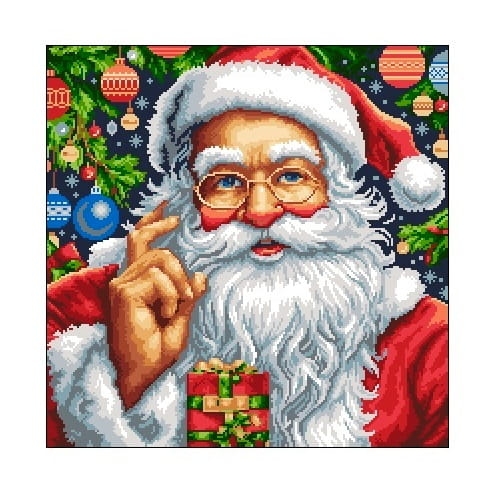 0180 Kanwa do haftu - Mikołaj w okularach.jpg