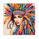 Wzór w PDF 6925 Kobieta w pióropuszu