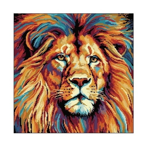 Wzór w PDF 6930 Fantazyjny Lew