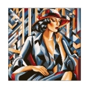 Kanwa 6919 Kobieta w kapeluszu 3