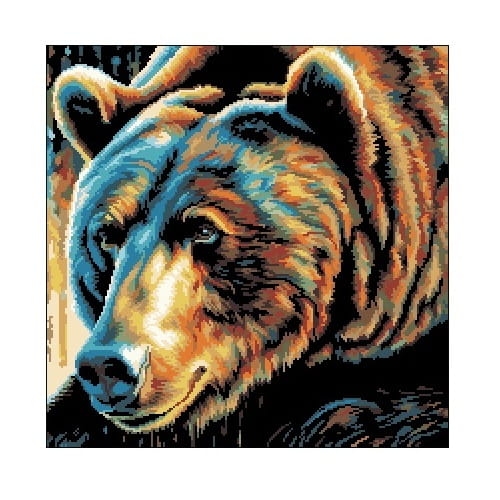 6933 Kanwa do haftu - Fantazyjny niedźwiedź.jpg