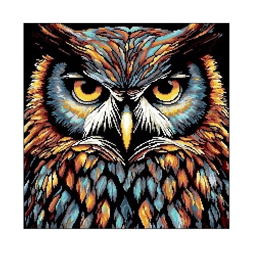 Wzór liczony 6935 Fantazyjna Sowa
