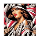 Wzór w PDF 6920 Kobieta w kapeluszu 4