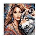 Wzór liczony 6926 Kobieta i wilk