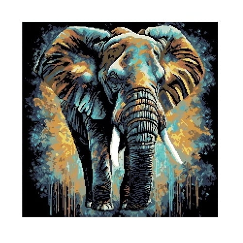 Wzór liczony 6939 Fantazyjny słoń