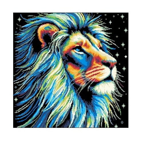 6943  Kanwa do haftu - księżycowy lew.jpg