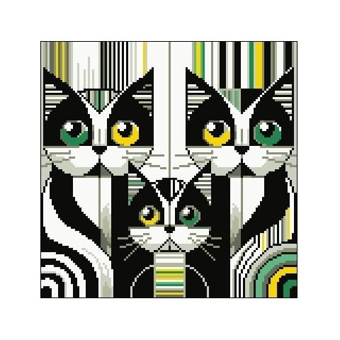 2001 Kanwa do haftu - Rodzina kotów 1.jpg