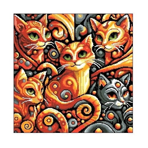 Wzór w PDF 6952 Koci raj