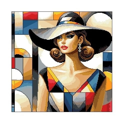 Kanwa 6961 Kobieta w kapeluszu 1