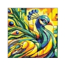 Kanwa 2004 Kolorowy paw 1