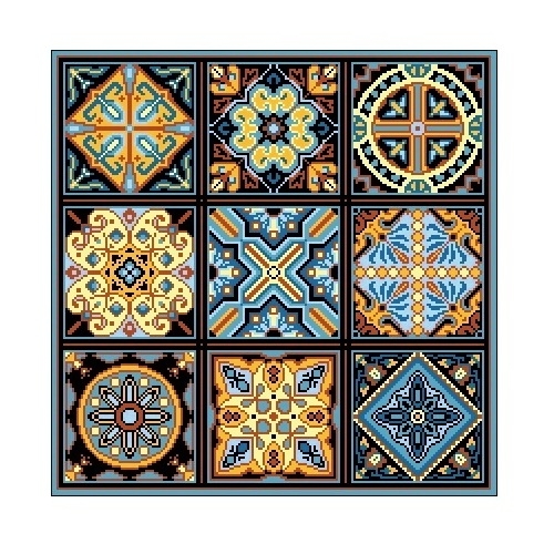 Wzór w PDF 6908 Lizbońskie Azulejos