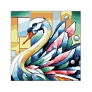 Kanwa 2007 Kolorowy łabędź 2