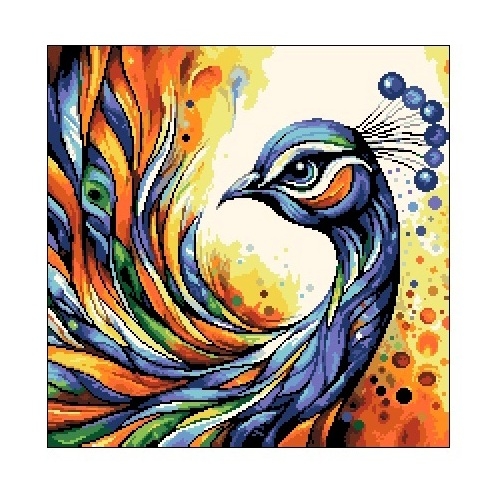 Kanwa 6971 Fantazyjny paw  3