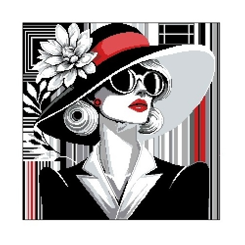 Kanwa 6977 Retro Glamour Lady 1