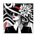 Wzór liczony 6978 Retro Glamour Lady 2